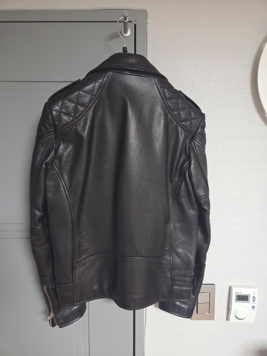 The Kooples 블랙 가죽 라이더 자켓 상품이미지7