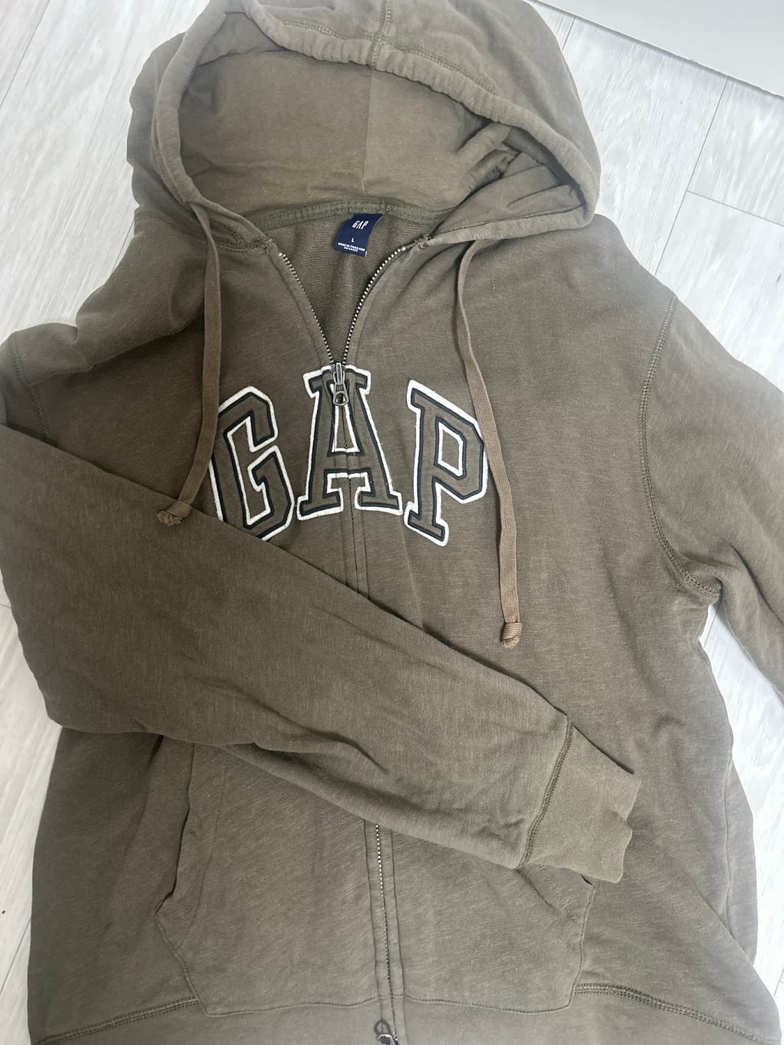 Gap카키후드집업 상품이미지1