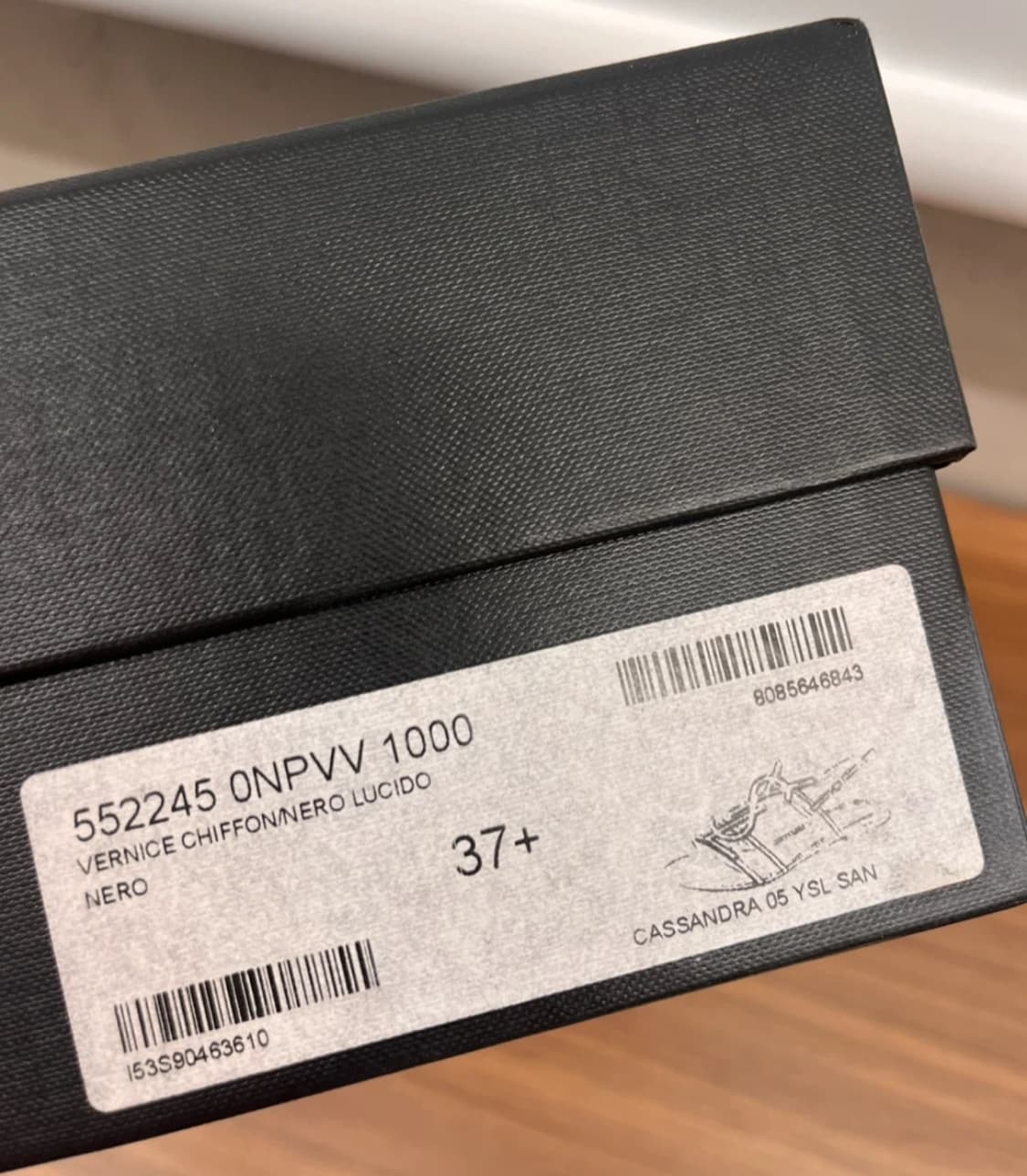 생로랑 입생로랑 카산드라 플랫샌들 블랙 37 상품이미지4