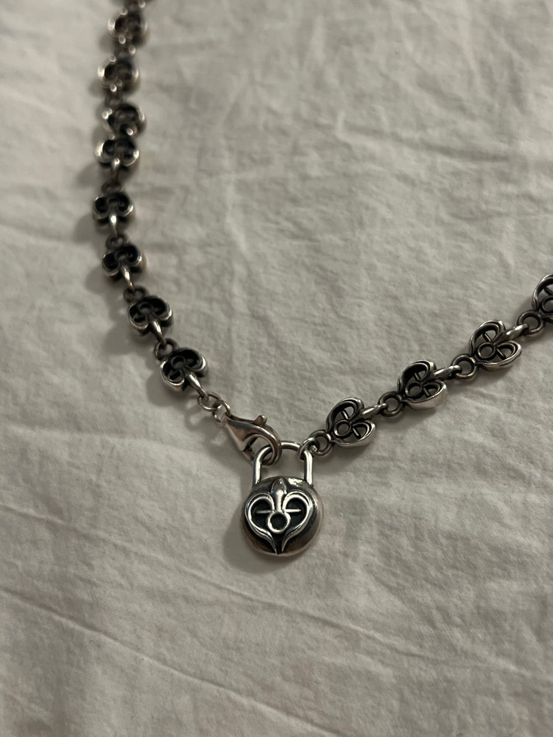 하디후더 로고 체인 초커 45cm 실버925 상품이미지5