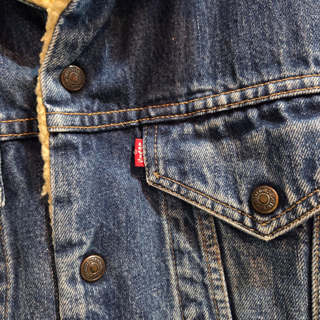 90's 리바이스 쉐르파 데님 자켓 71500 상품이미지4