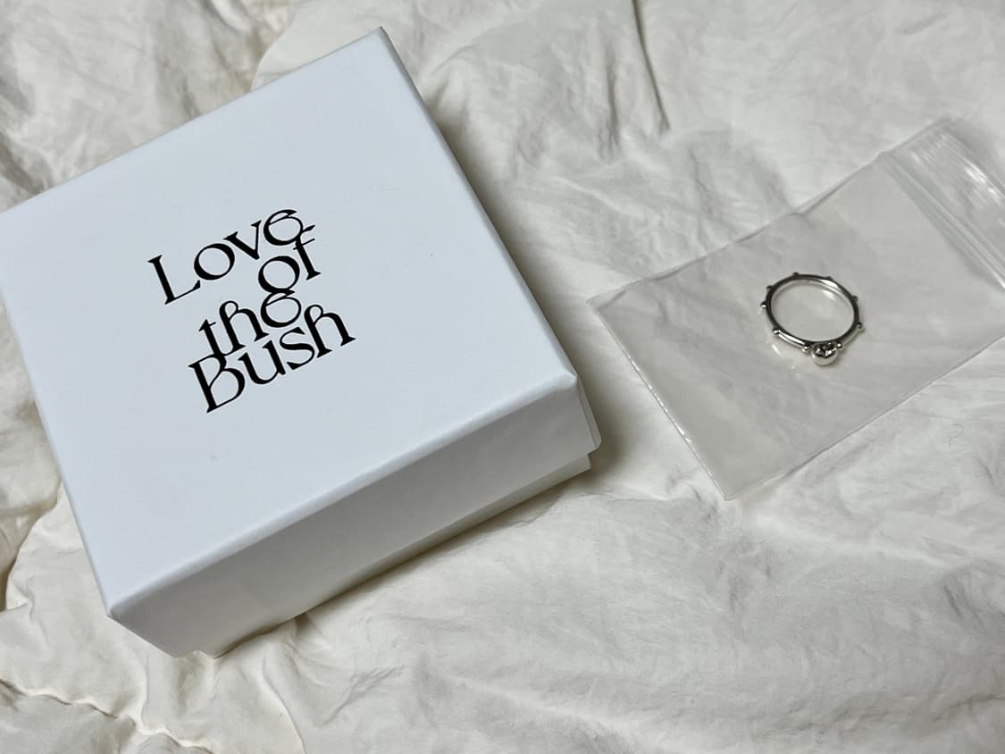 럽오브더부쉬 반지 12호 Tiny Heart Silver Ring 상품이미지4