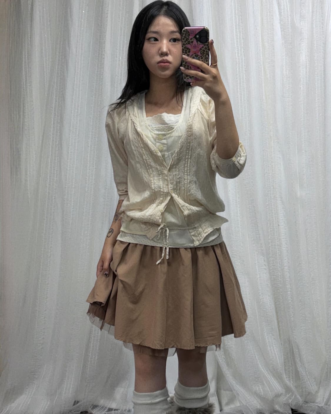 베이지 빈티지 러블리 모리 세트 상품이미지1