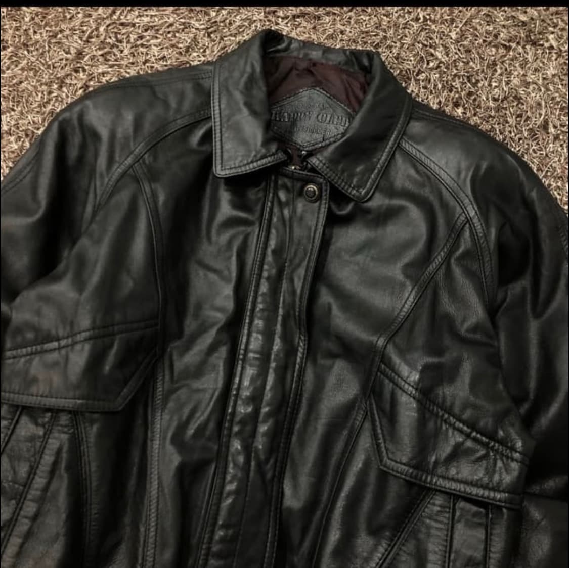 빈티지 양가죽 봄버 레더 가죽 자켓 상품이미지2