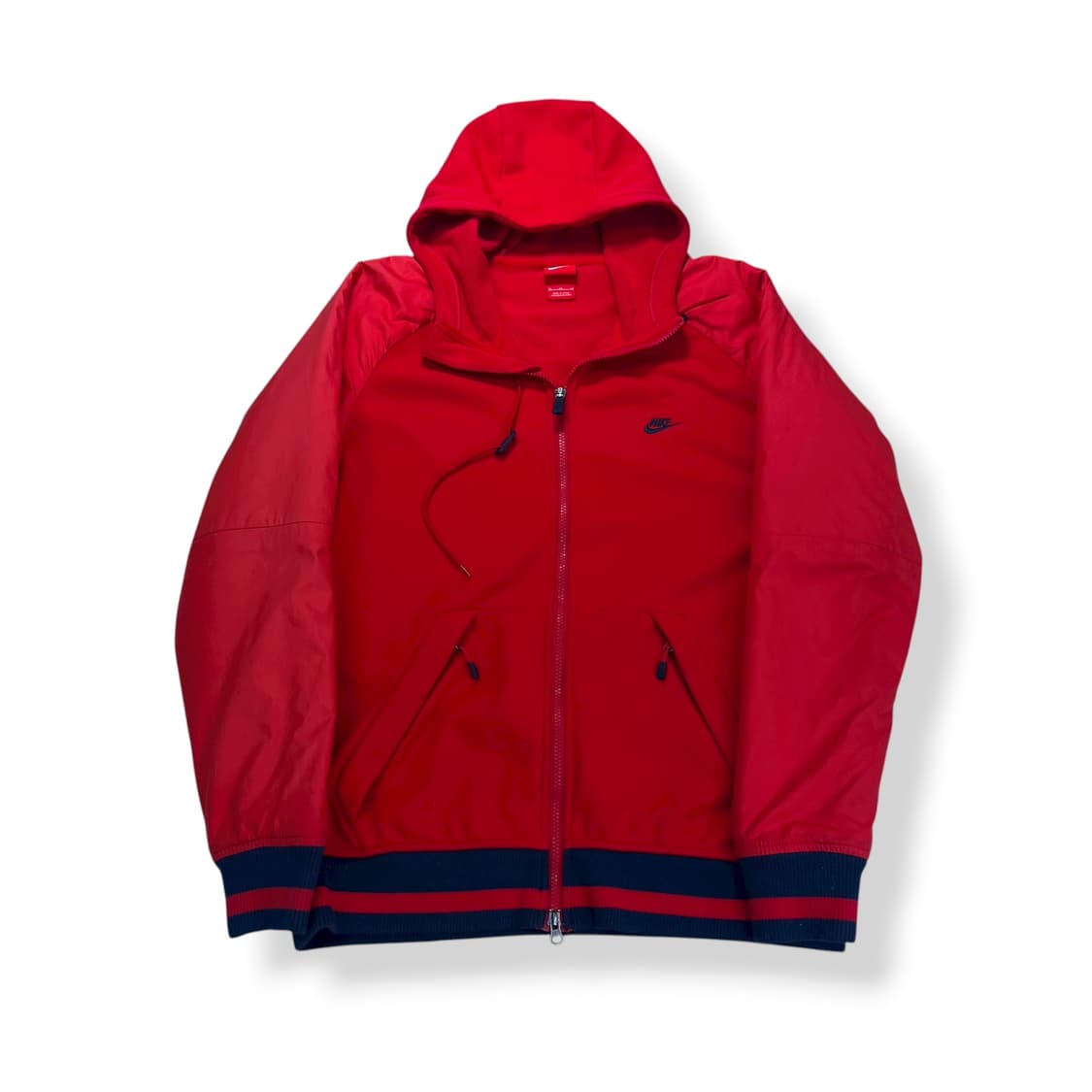 100 나이키90s 레드 후드점퍼 상품이미지1
