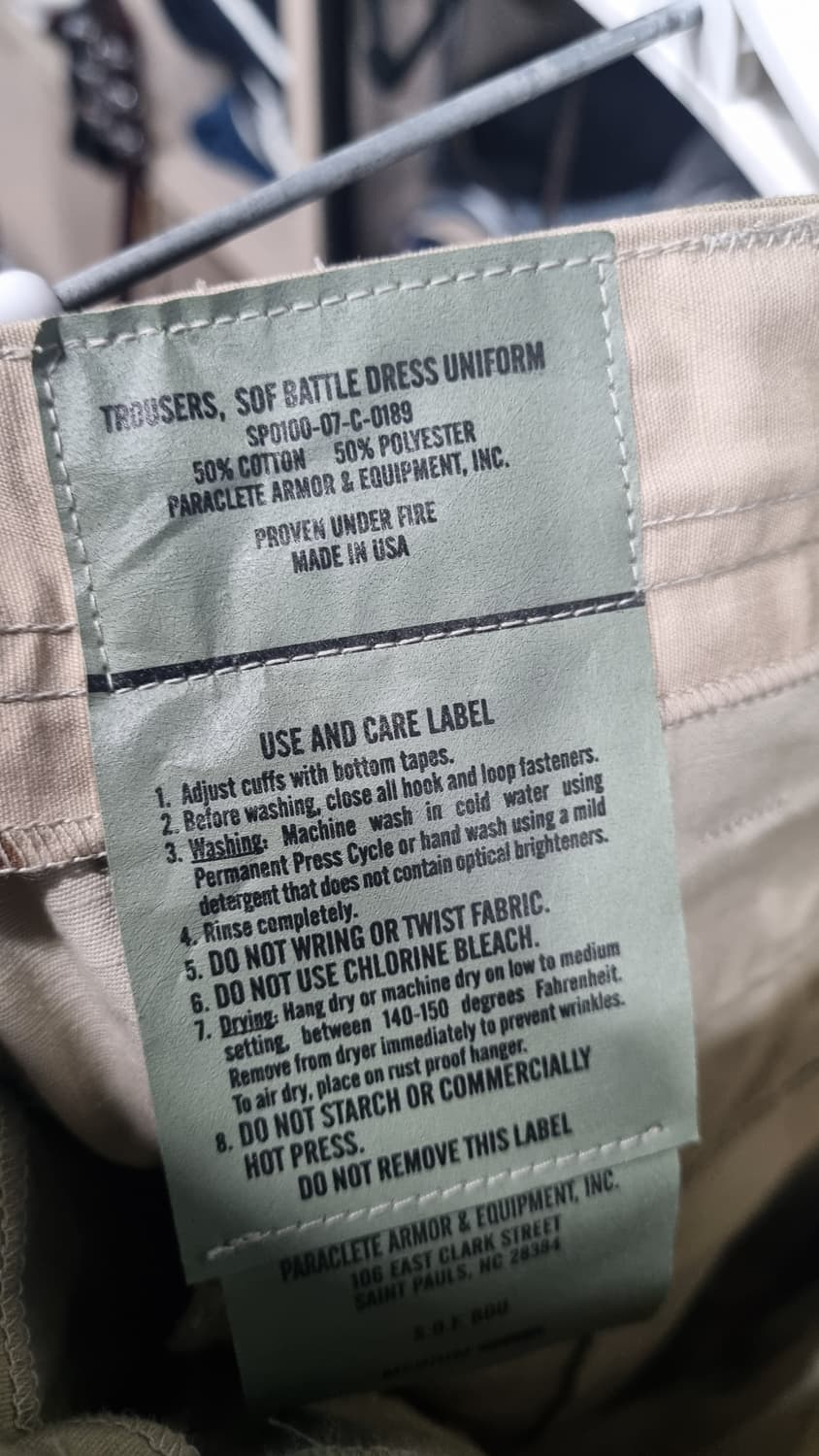 미군 USA 카모 밀리터리 셋업 상의100~105, 바지 허리33 상태굿 상품이미지5