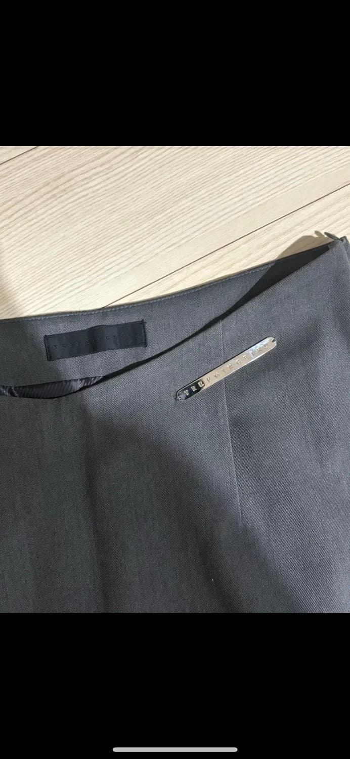 트리밍버드 롱 스커트 차콜 V Low-Waist Long Skirt [ 상품이미지2
