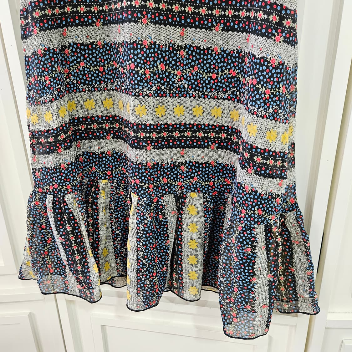 플라워 패턴 반팔 원피스 상품이미지7