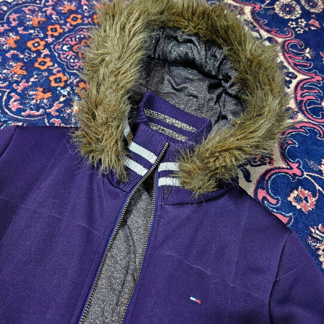 타미걸(Tommy girl) 00's Y2k 리버시블 후드퍼 자켓 S 상품이미지4