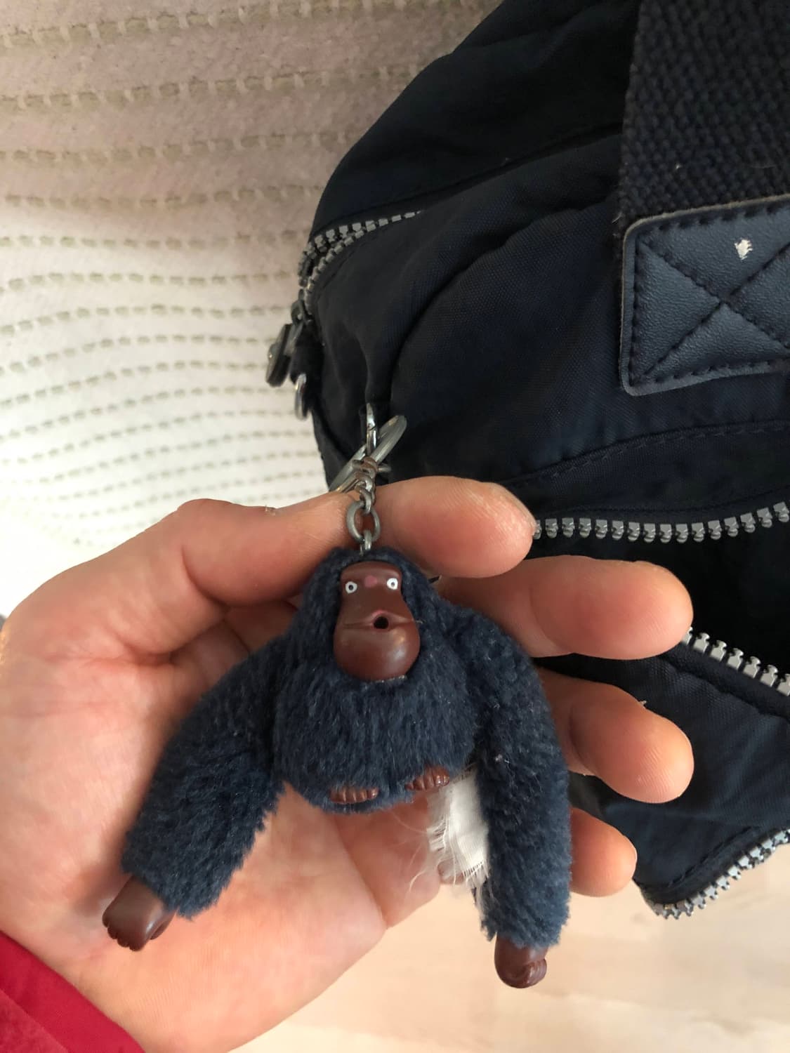 빈티지 키플링 Y2K 네이비 나일론 숄더백 토트백 상품이미지5