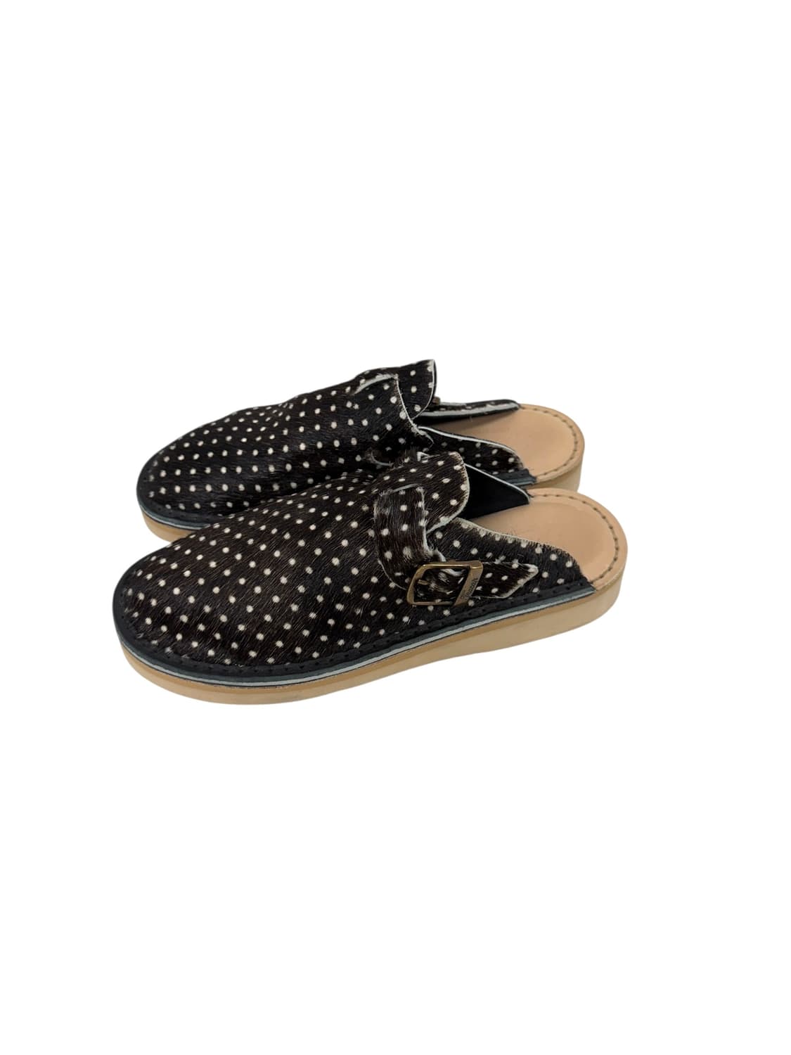 Fracap 송치 브라운 도트 뮬 (250) 상품이미지4