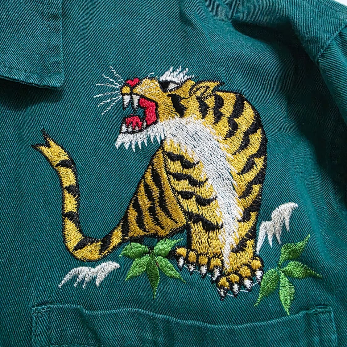 프렌치워크자켓 그린 110사이즈 빈티지 상품이미지4