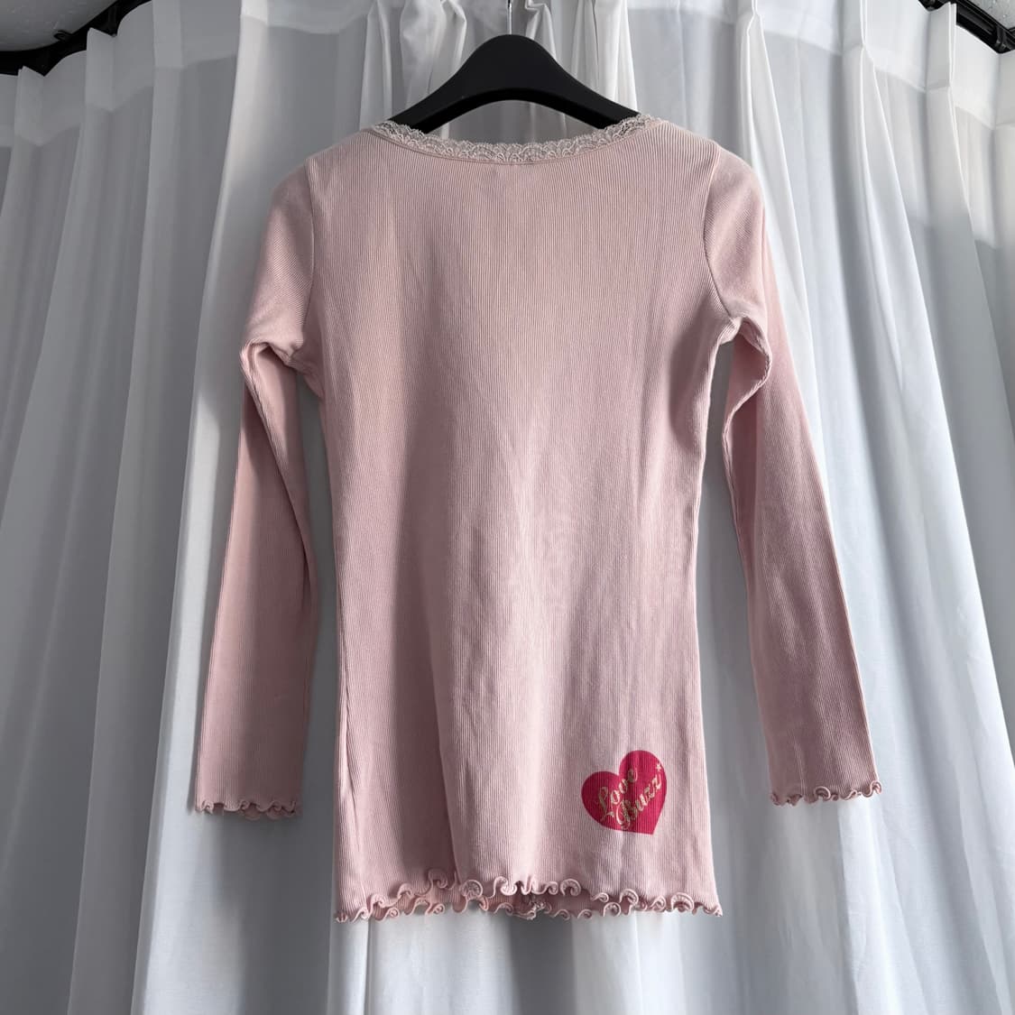 Hysteric 'Love Buzz' lace edge cardigan  상품이미지5