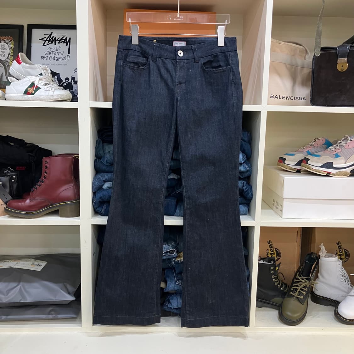 막스마라 막스앤코 블랙 부츠컷 데님팬츠 27 상품이미지1