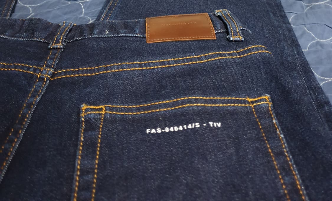 페이탈리즘 #0260 Crease 세미 와이드 핏 데님팬츠 (48) 상품이미지3