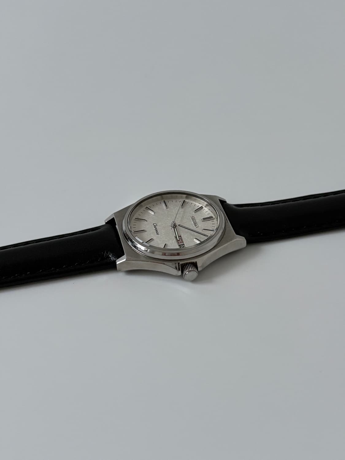 1980s Chronos Snowflake Silver Quartz  상품이미지6