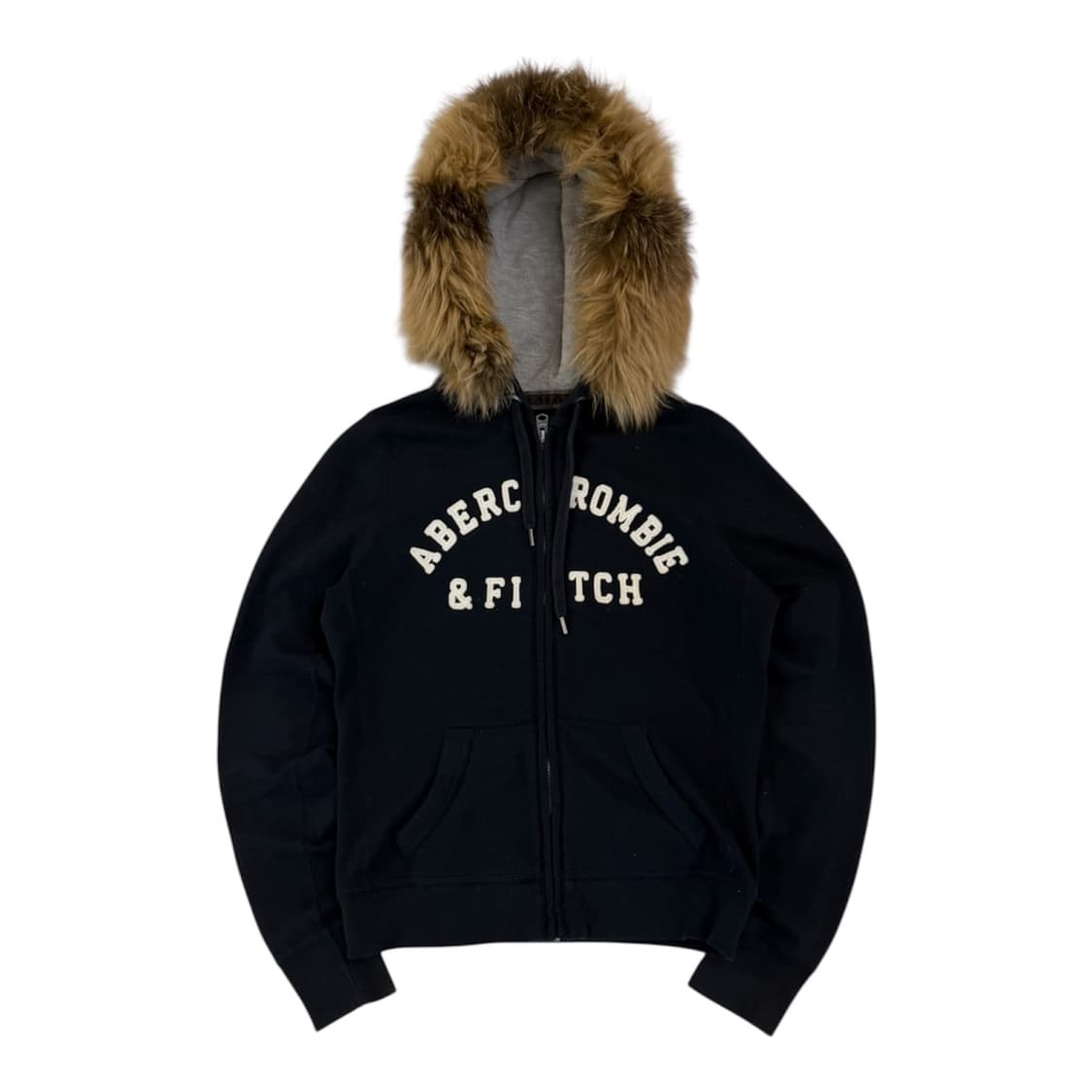 아베크롬비 울프죠 y2k 퍼 후드집업 네이비 상품이미지1