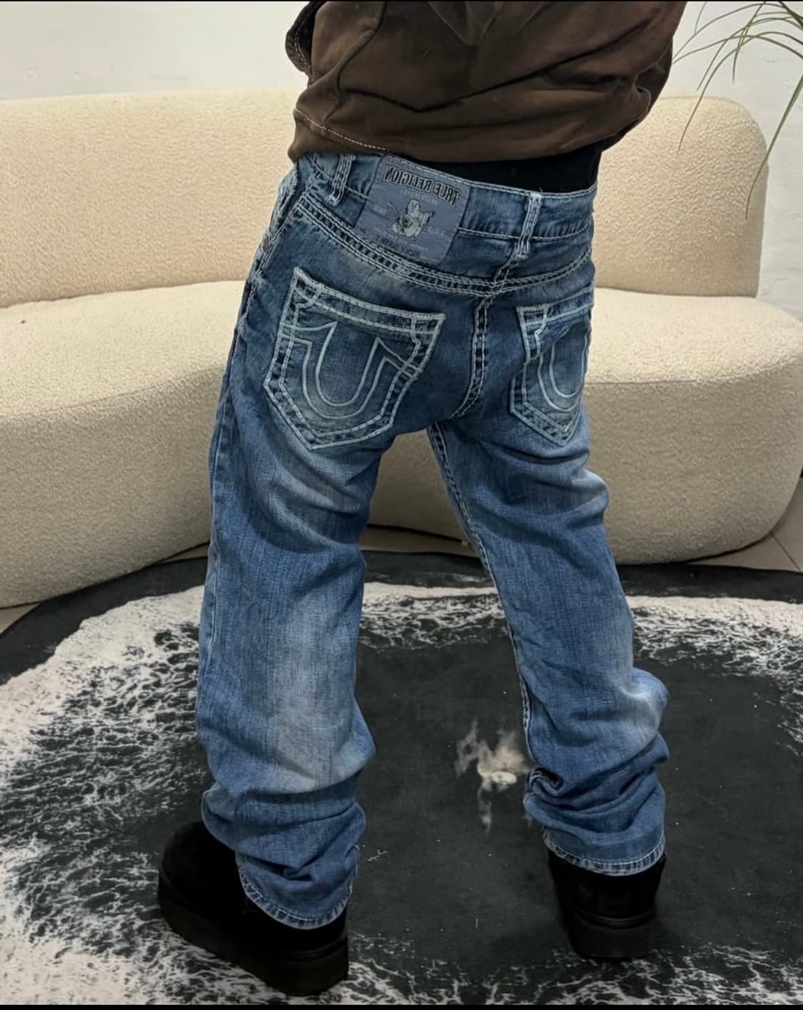 9Os TRUERELIGION ricky super T 스티치 데님팬츠 상품이미지1