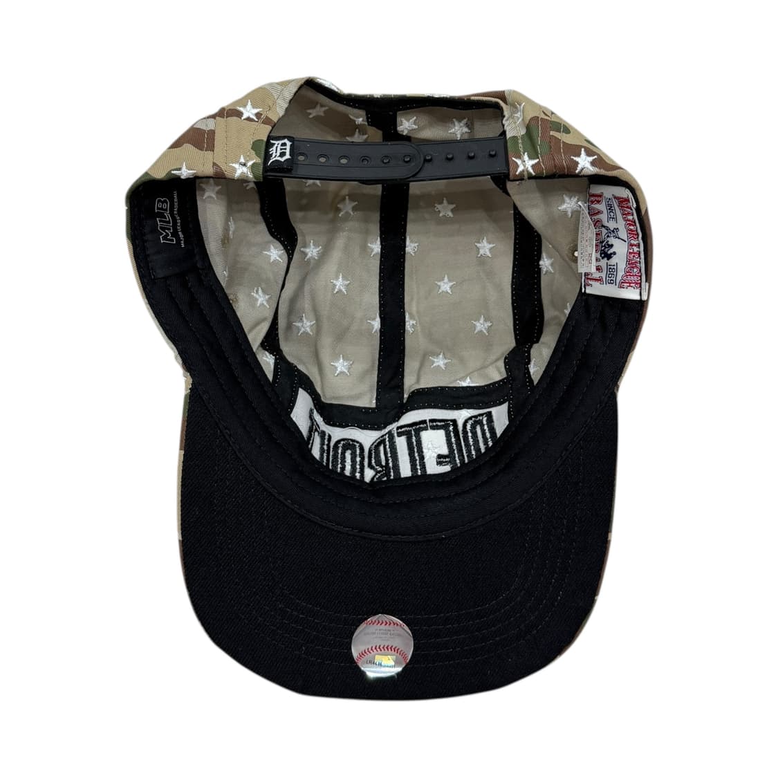 MLB 빈티지 디트로이트 별 스타 카모 캡 모자 상품이미지3