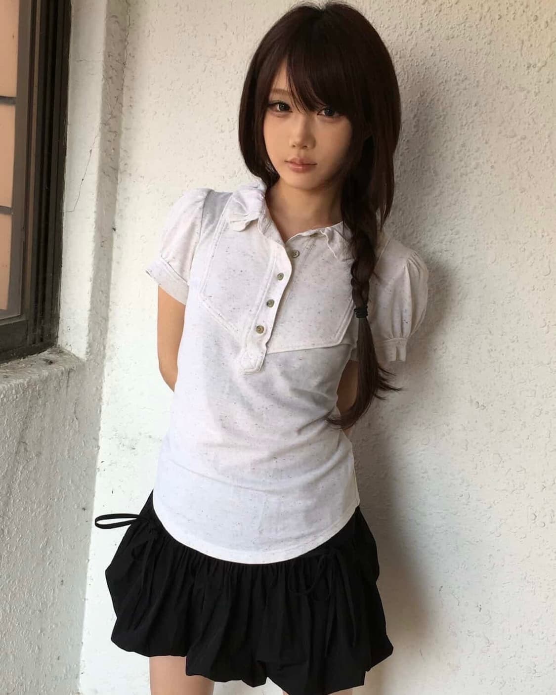 XS Marc Jacobs 마크제이콥스 셔링 반팔 블라우스 상품이미지3