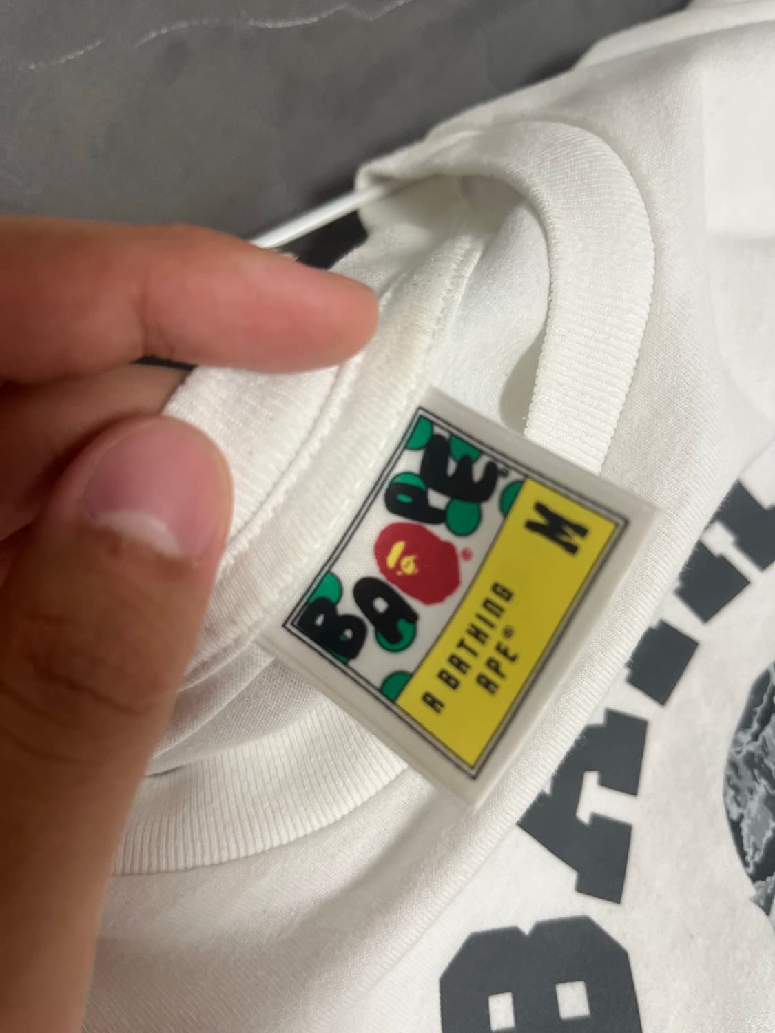 베이프 팜트리 컬리지 티셔츠m사이즈 상품이미지2