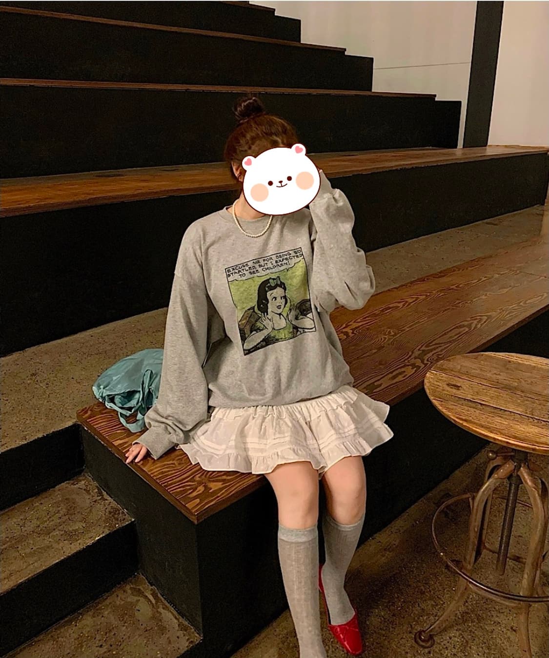 [새상품] 화이트 캉캉 스커트 속바지안감 상품이미지2