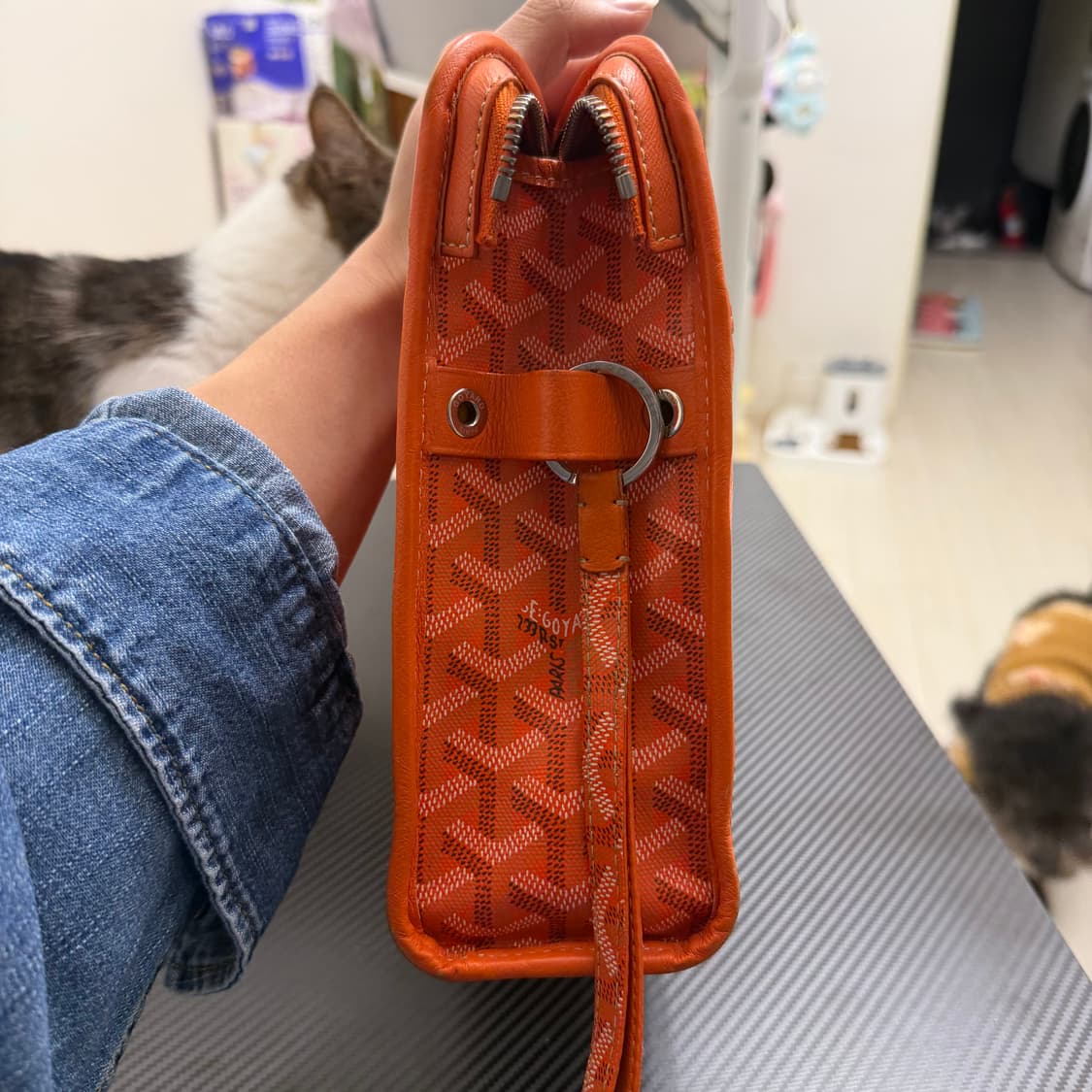 [정품] 고야드 쥬방스 클러치 gm + 키링포함 상품이미지4