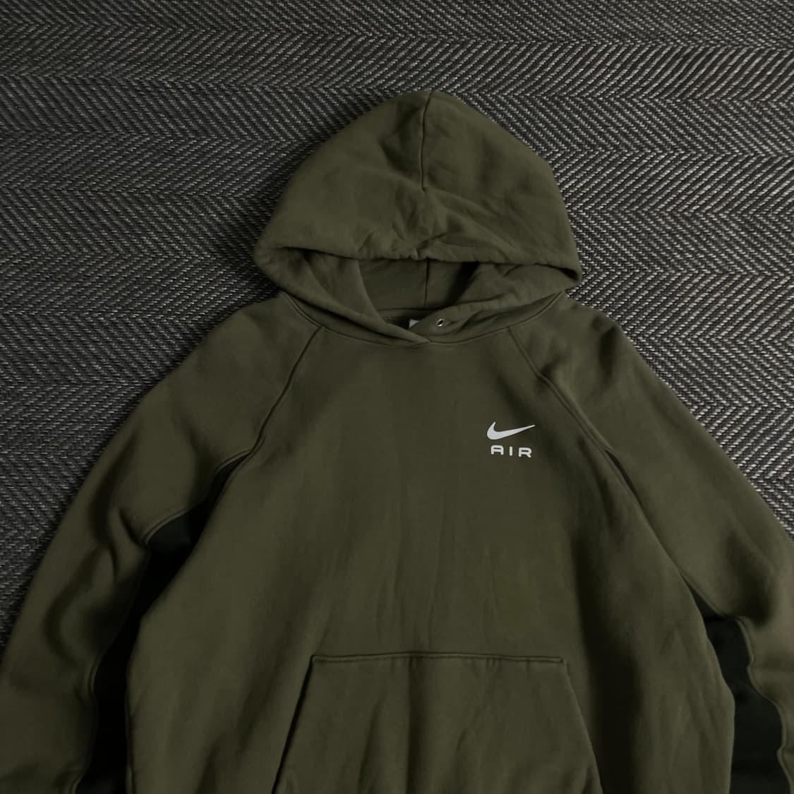 나이키 에어 카키 배색 후드 티셔츠o 3680 상품이미지4