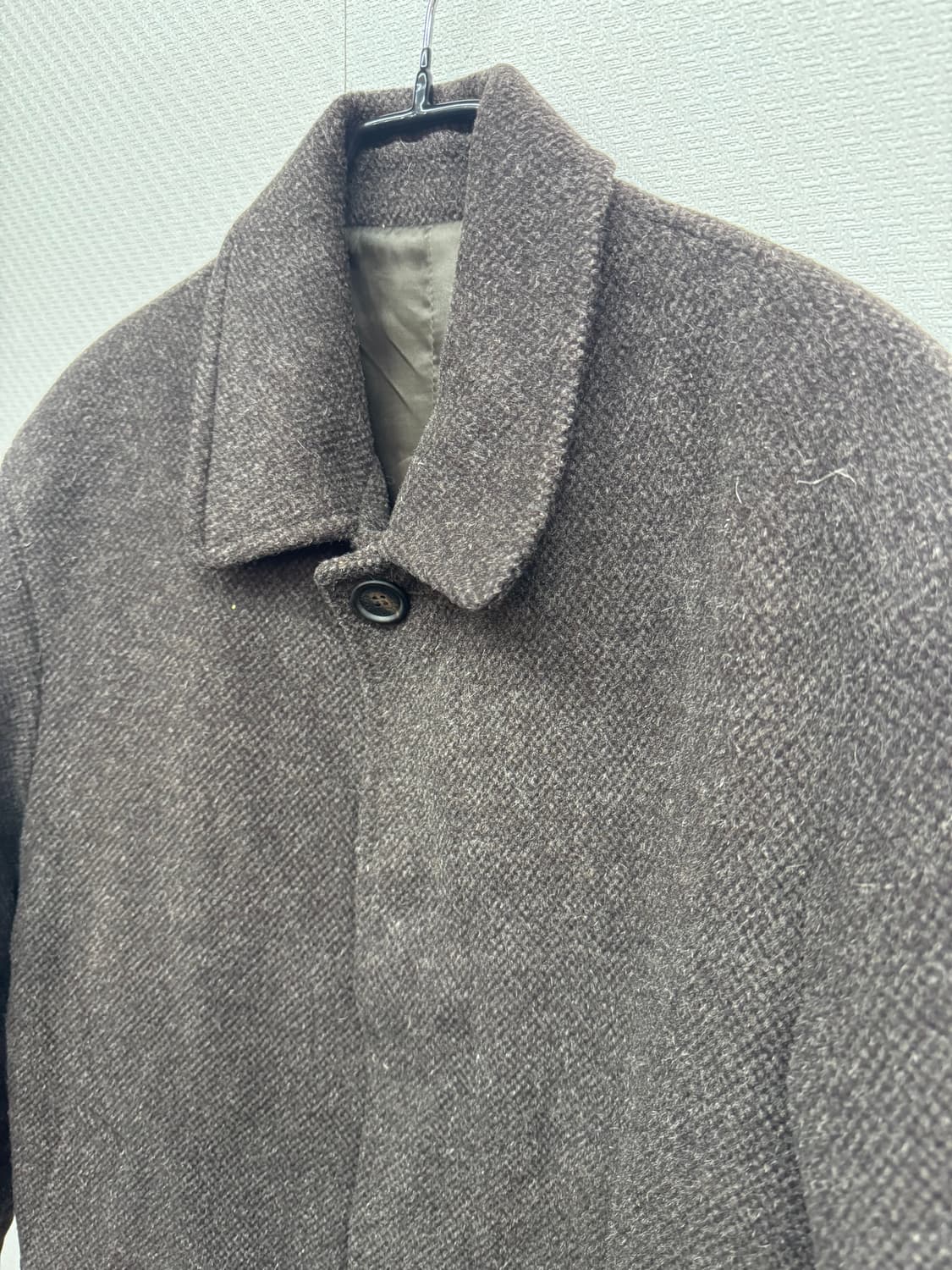 입생로랑 로고자수 다크브라운 울 코트 95(L) 상품이미지2