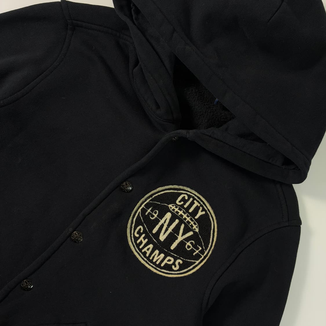 Polo  폴로 랄프로렌 NY 풋볼 로고 후드 바시티 자켓 상품이미지4