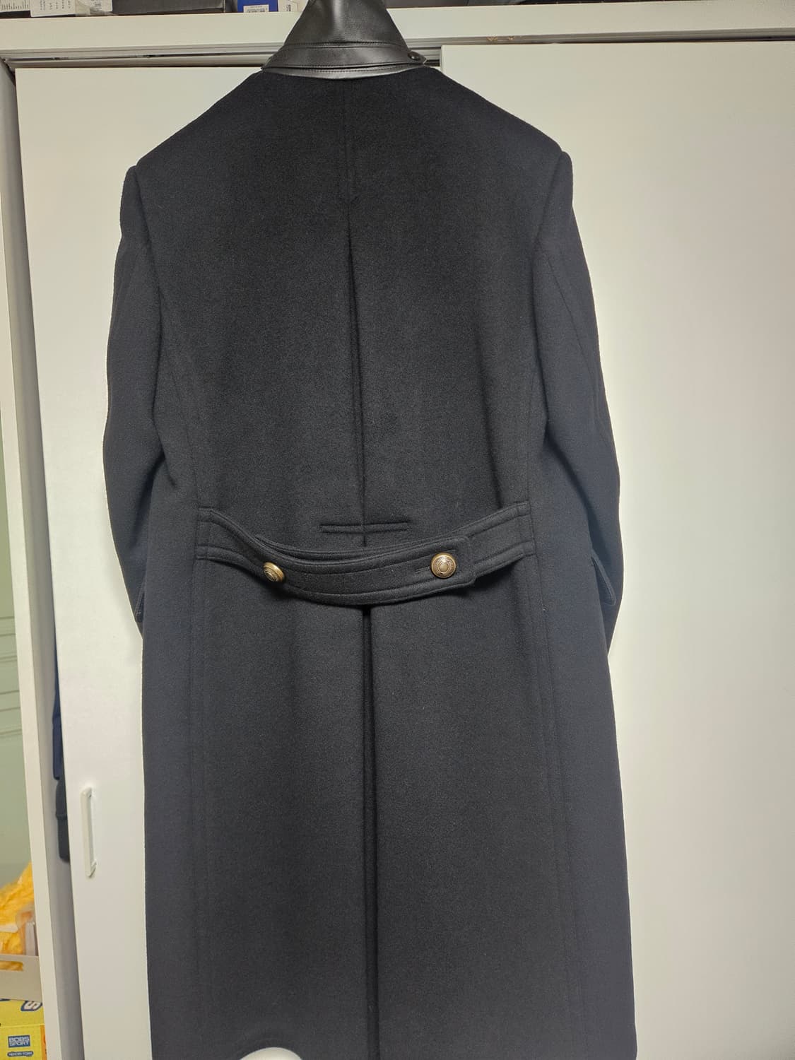 톰포드 코트 레더카라 디테일 울캐시미어 더블코트 상품이미지4