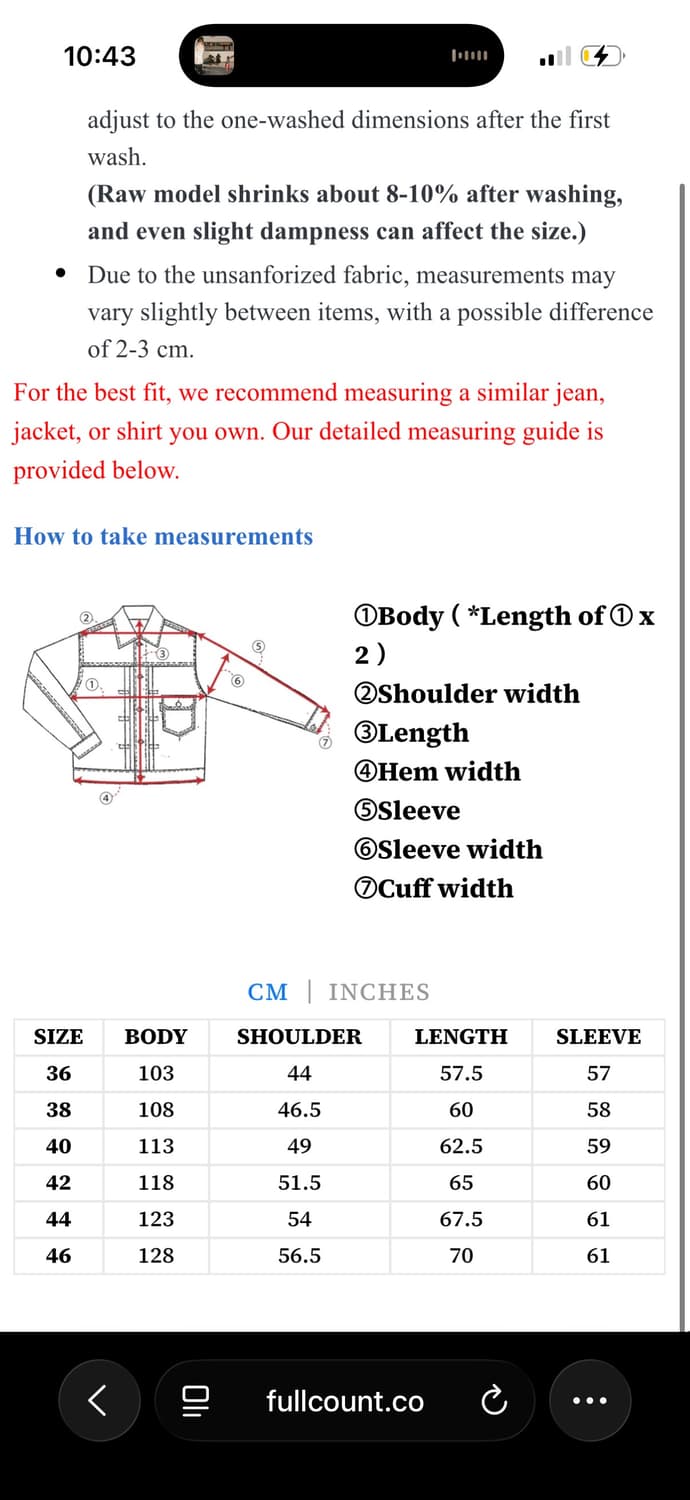 Fullcount 2107w, 1101w 셋업 상품이미지8