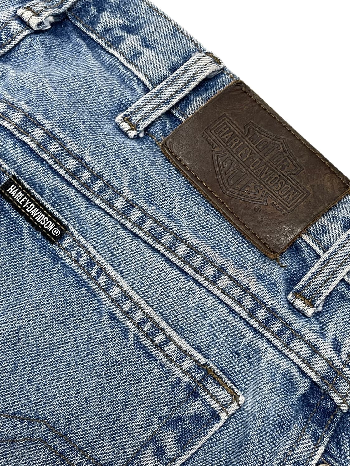 [34x30] 90s 할리데이비슨 made USA 데님 팬츠 스트레이트핏 상품이미지6