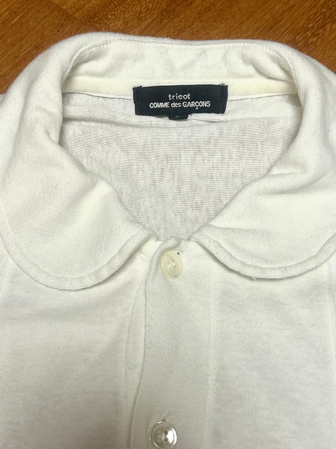 Comme des Garçons white button top 상품이미지4