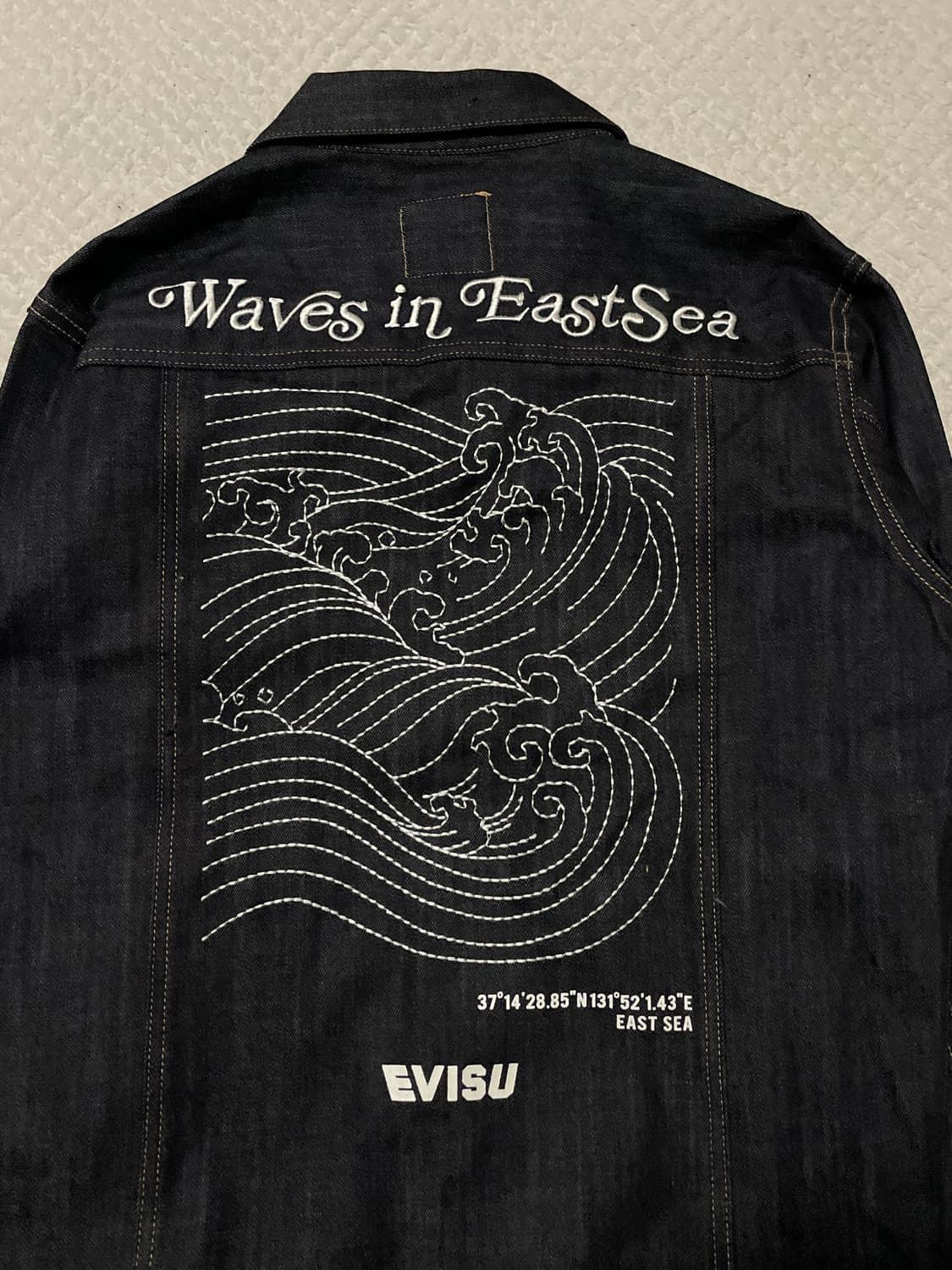 EVISU 에비수 타입3 WAVES IN EASTSEA 자수 데님 자켓 상품이미지7