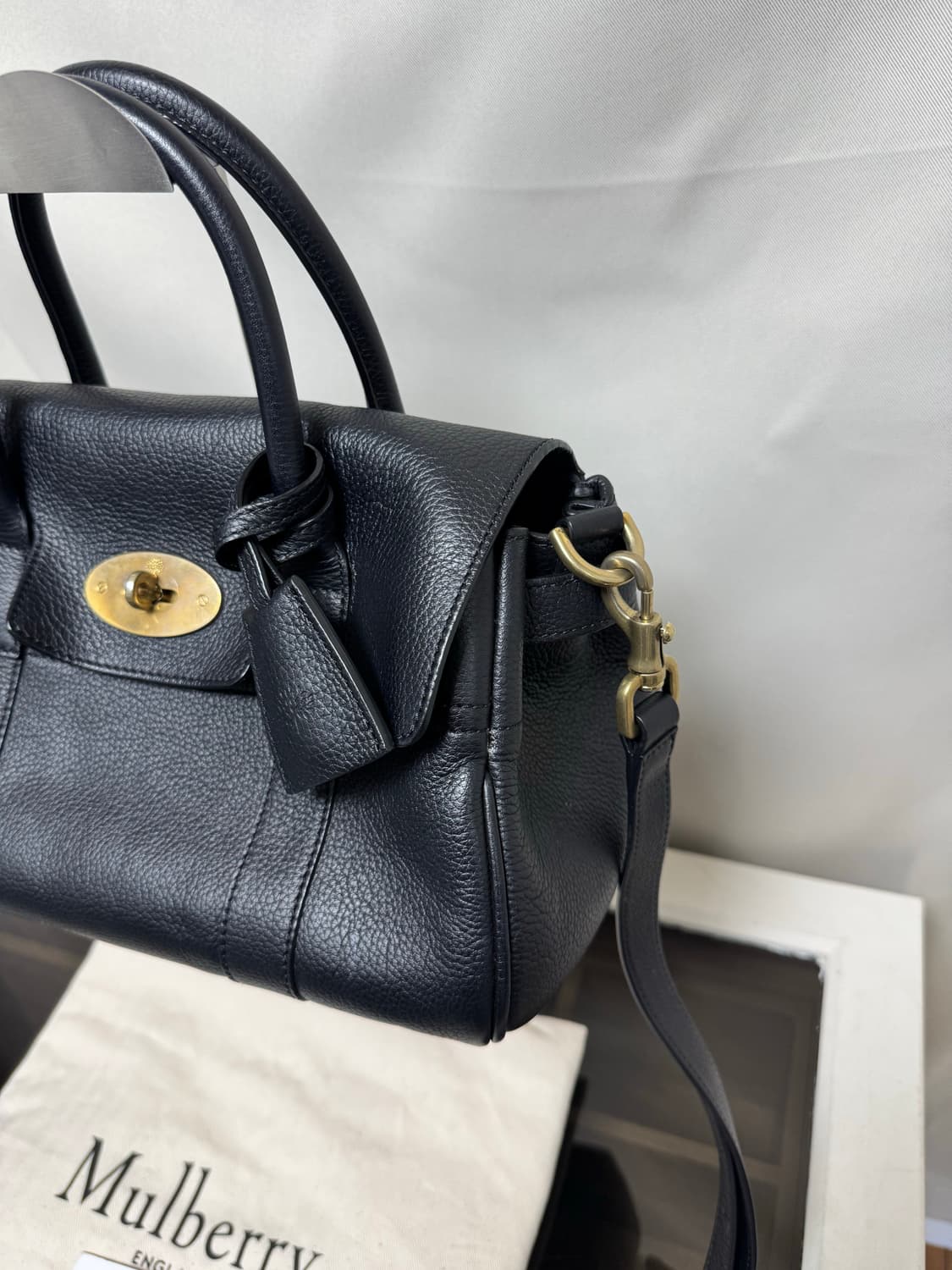 정품 멀버리 베이스워터 스몰 블랙 상품이미지5