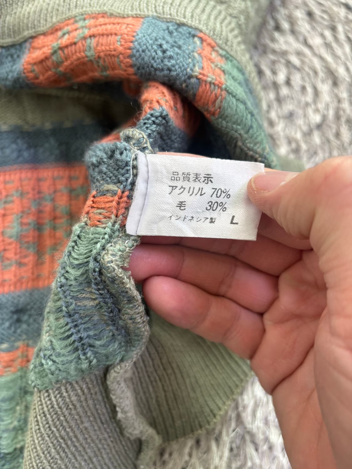 일본판 LUIGI MASSONI 니트조끼 사이즈 100 상품이미지5