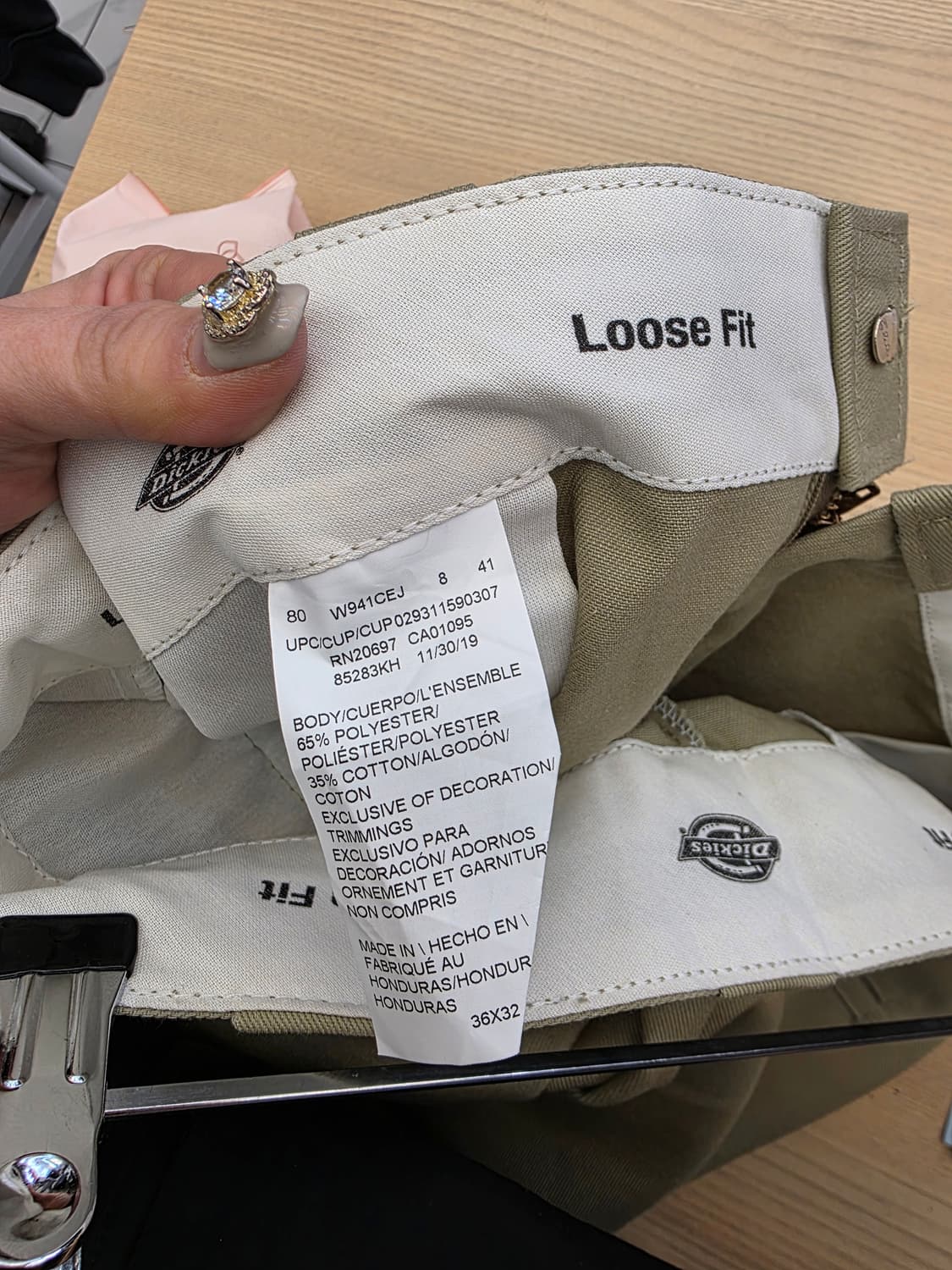 디키즈 더블니 루즈핏 워크팬츠 36 상품이미지7