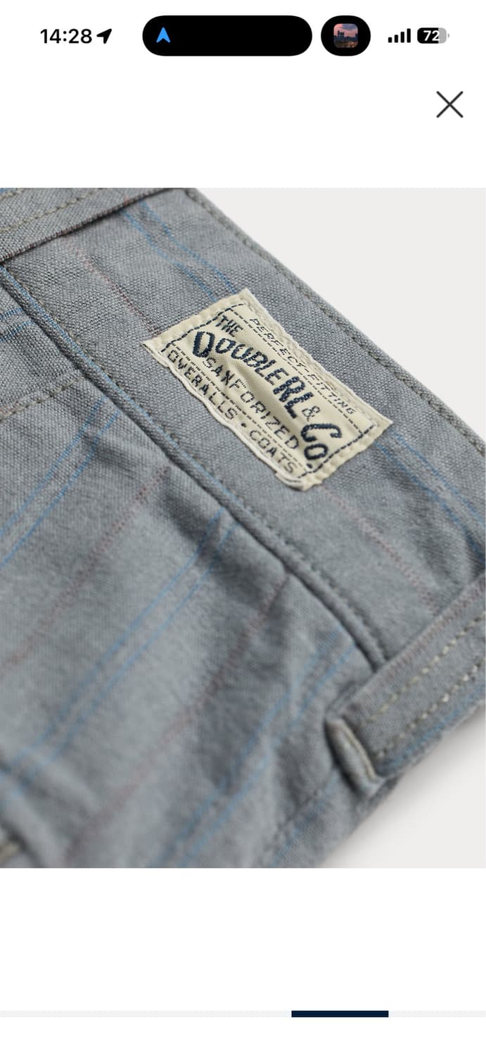 RRL 스트라이프 우븐 필드 팬츠 33x32 (새상품) 상품이미지6
