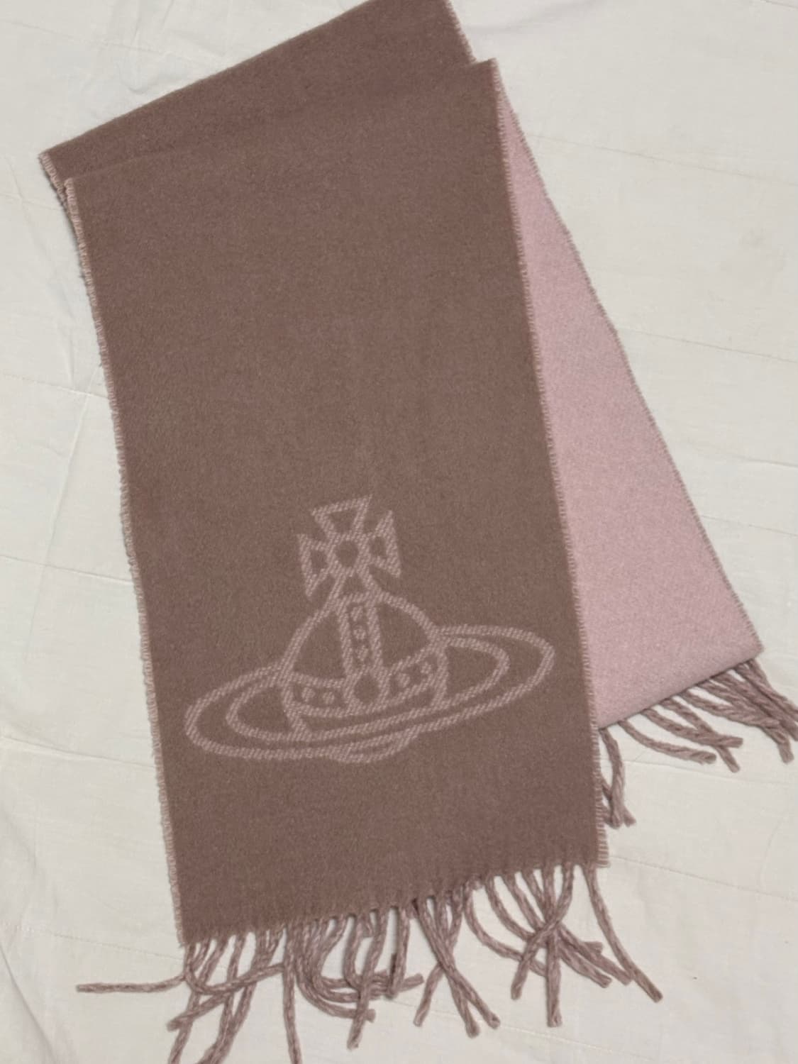 비비안웨스트우드 목도리 머플러 딸기초코 라떼갸루 상품이미지2