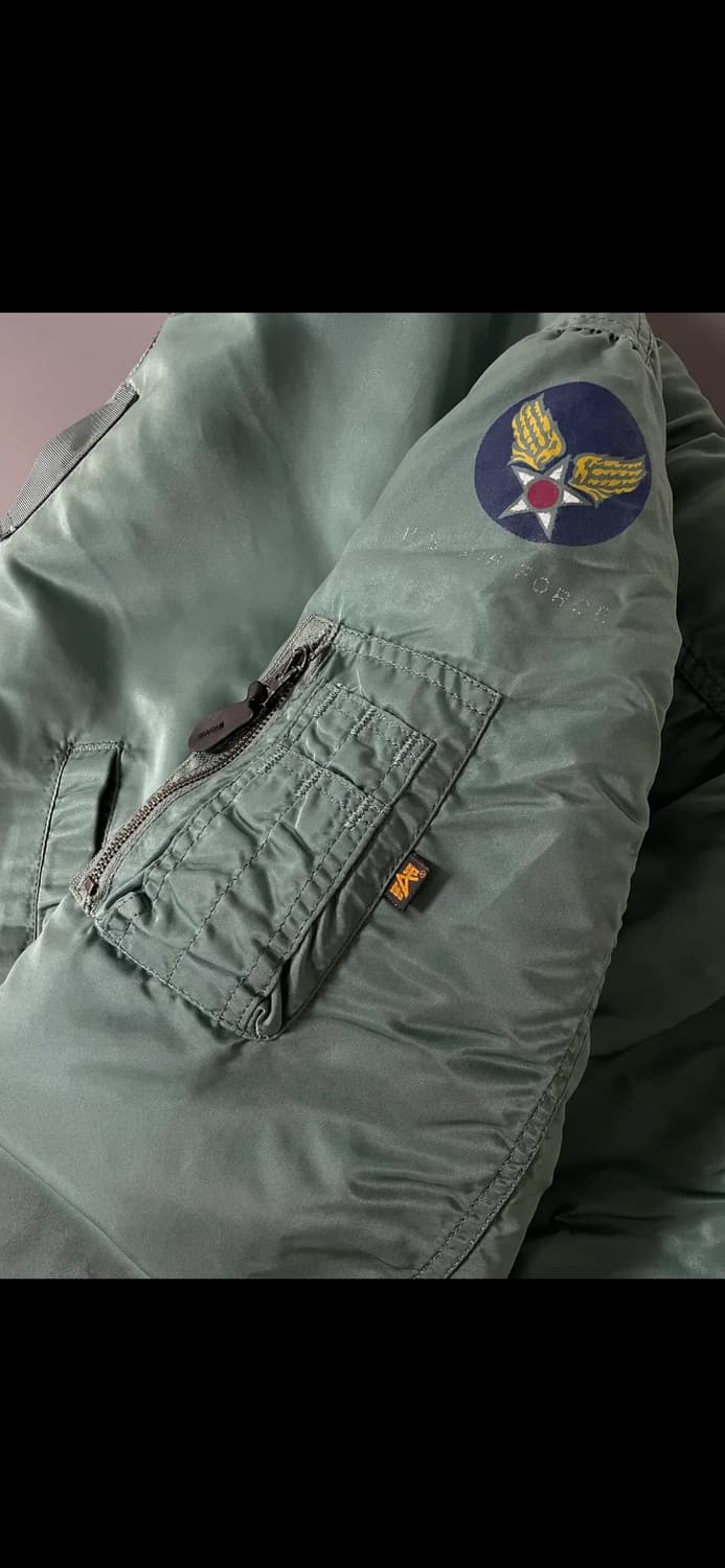 [XL] 알파 인더스트리 빈티지 L2B 플레이트 봄버 MA-1 자켓 상품이미지5