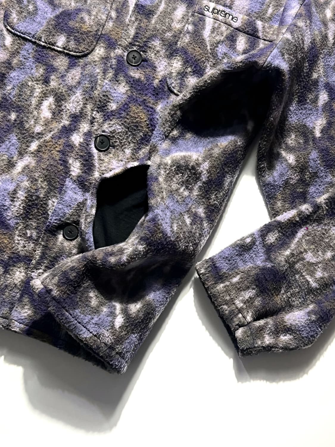 Supreme 21fw Paisley Fleece Shirt 상품이미지4