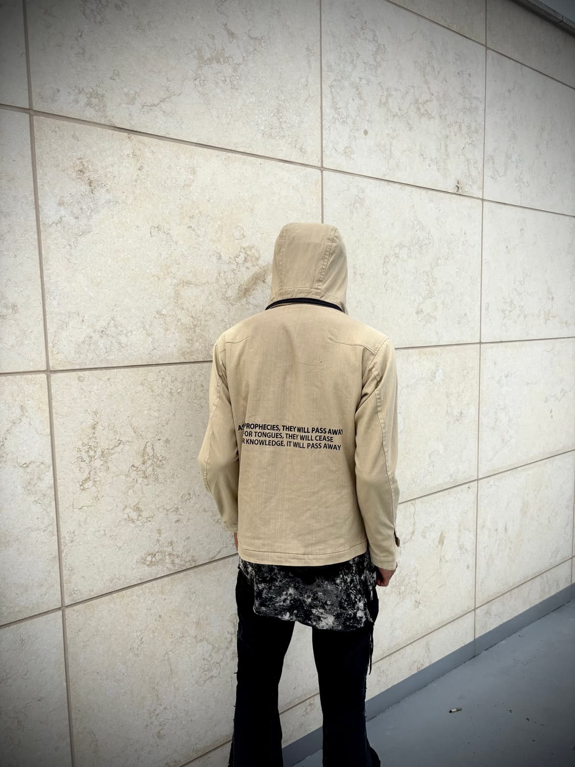 “HIDEAWAYS” Y2K Beige Lettering Hoodie J 상품이미지8