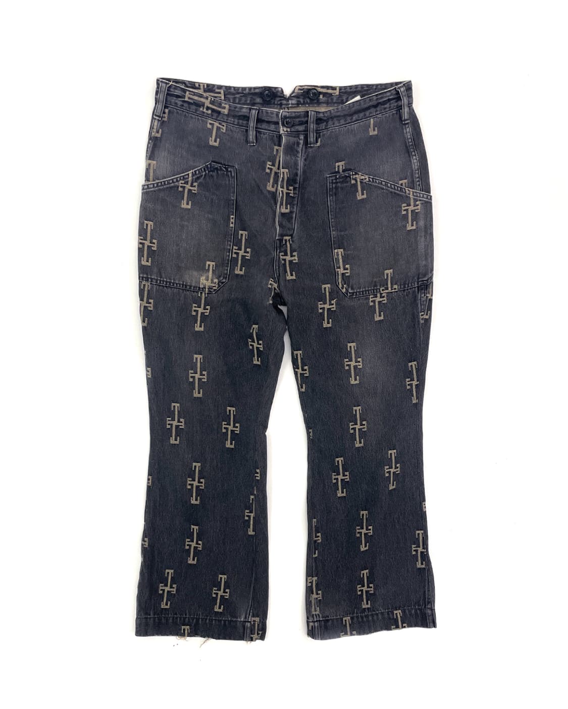 블랙사인 15FW 모키 자카드 몽고메리 팬츠 플레어 34 상품이미지1