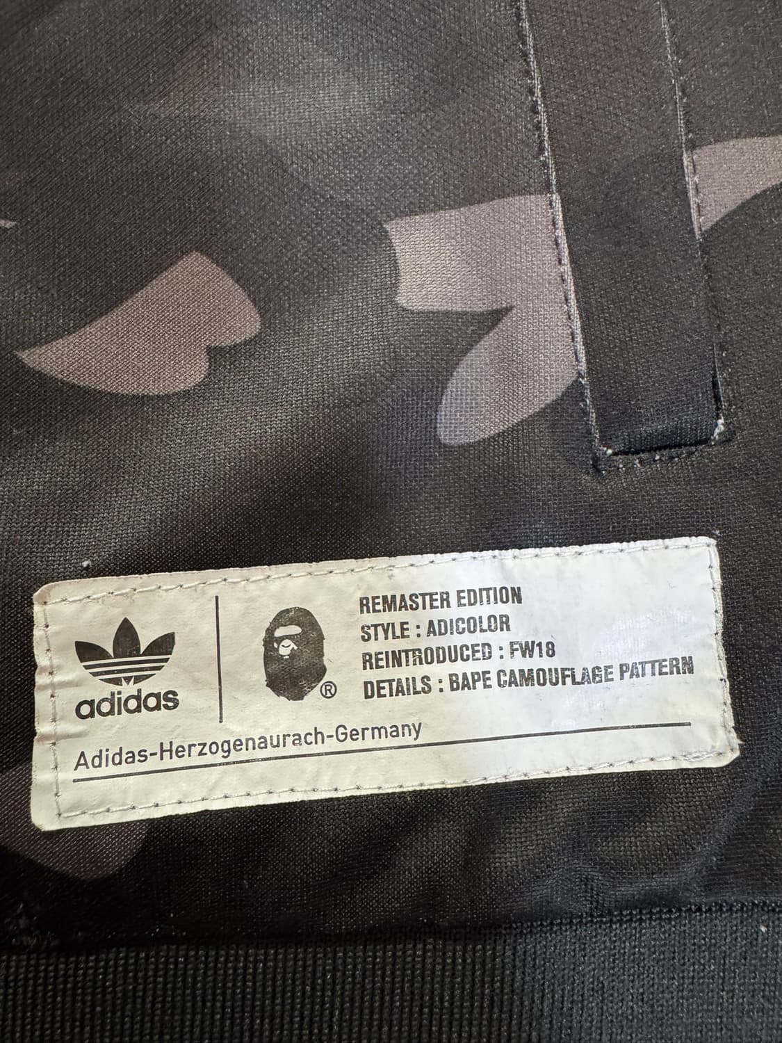 아디다스x베이프 져지(XL 사이즈) 상품이미지2