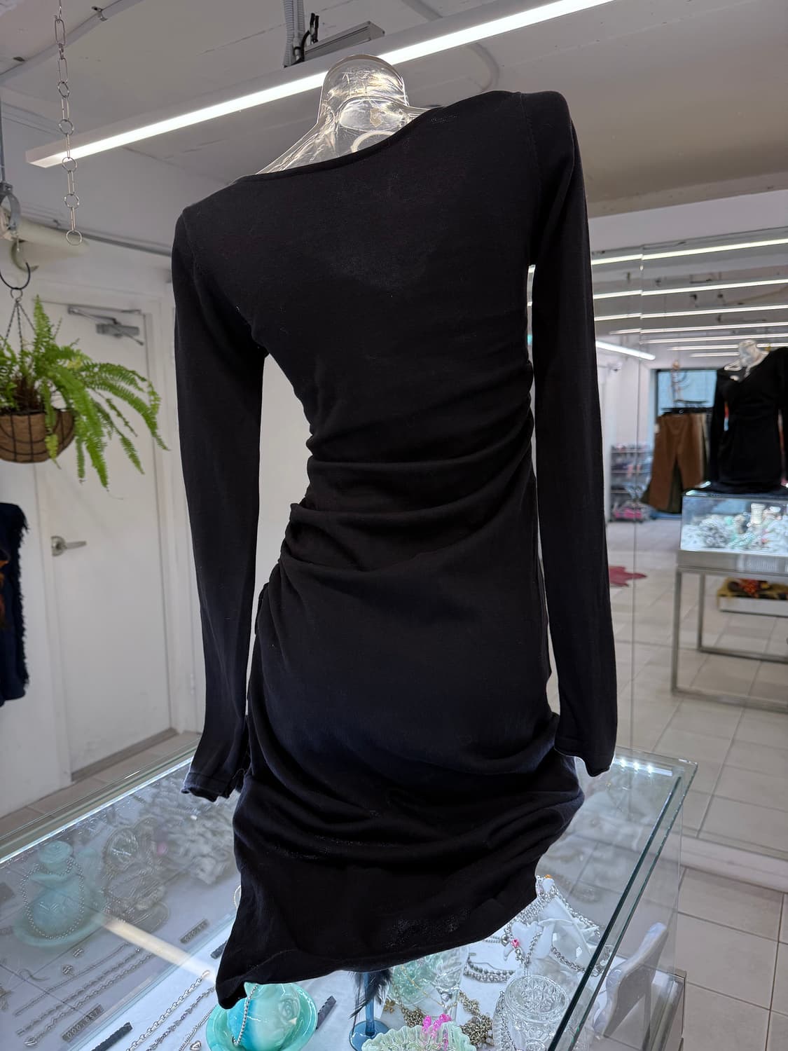 shirring knit maxi dress 상품이미지3