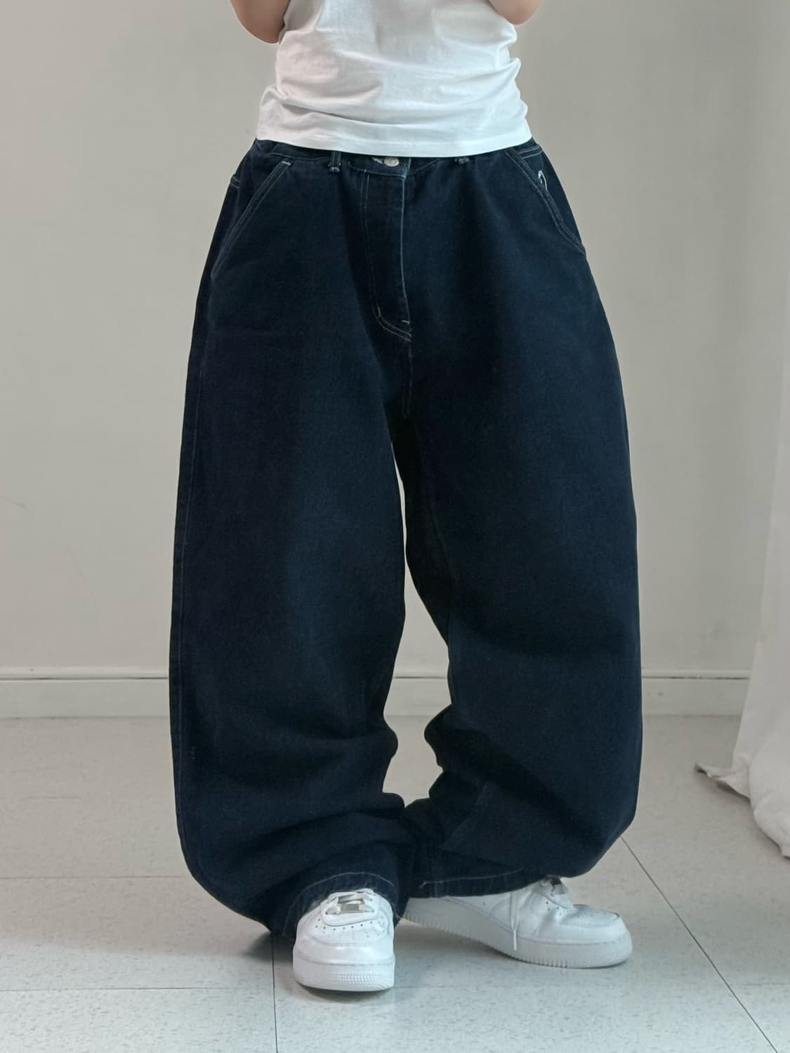 위캔더스 와이드 데님팬츠 상품이미지1