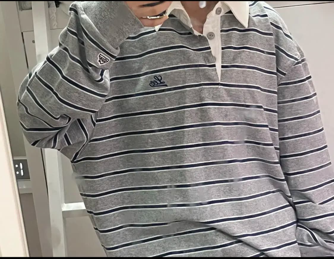 Lee 맨투맨 카라 티셔츠 스트링 판매 교환 상품이미지1