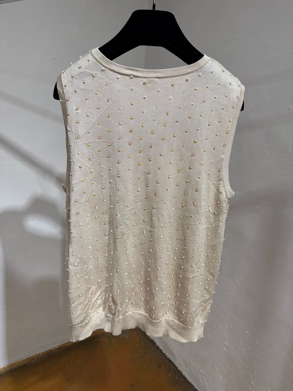 CW) pearl knit vest 상품이미지3