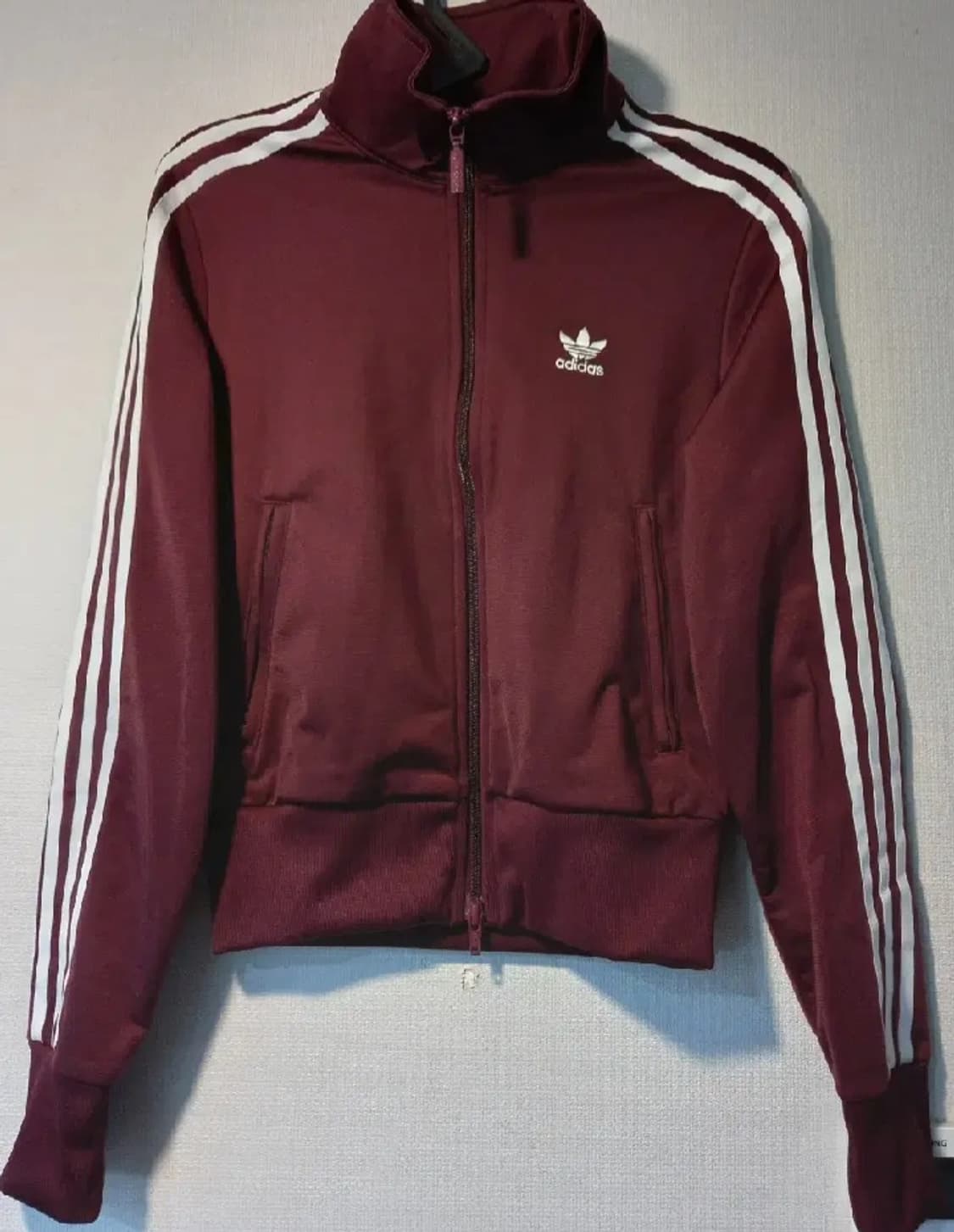 아디다스 대장급 버건디 여자 트랙탑 저지 져지집업 85~90 상품이미지1